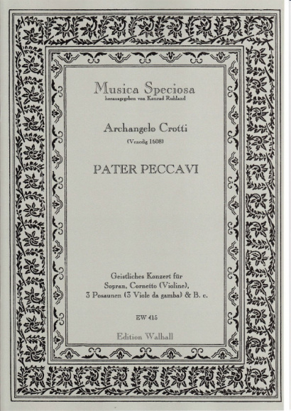 Crotti, Arcangelo (Venedig 1608): Pater Peccavi