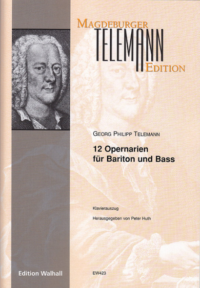 Telemann, Georg Philipp (1681–1767): 12 Opernarien für Bariton und Bass