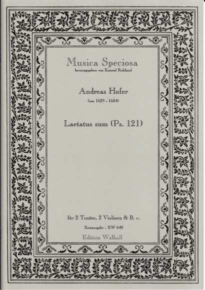 Hofer, Andreas (~1629-1684): Laetatus sum