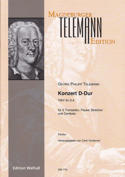 Telemann, Georg Philipp (1681–1767): Konzert D-Dur TWV 54:D4– Partitur