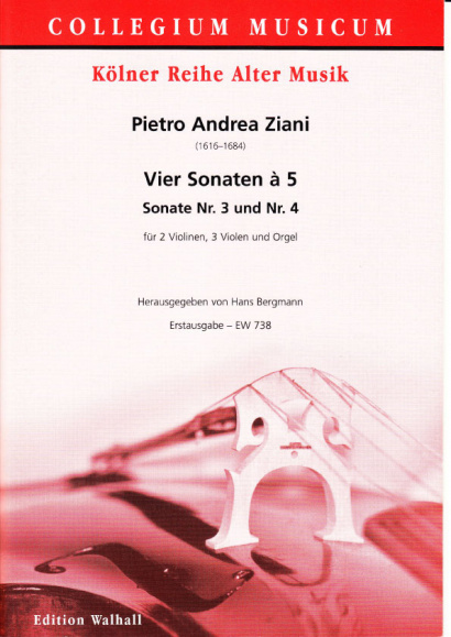 Ziani, Pietro Andrea (~1620-1684): Vier Sonaten à 5 aus op. 7- Sonaten Nr. 3 & 4