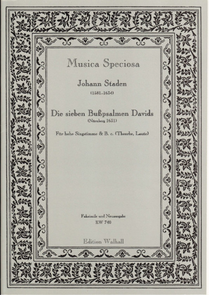 Staden, Johann (1581-1634): Die sieben Bußpsalmen Davids