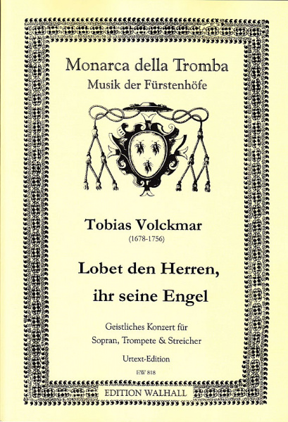 Volckmar, Tobias (1678–1756): Lobet den Herren, ihr seine Engel– Partitur und Stimmen