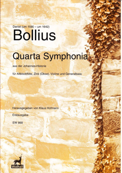 Bollius, Daniel (~1585–1642): Quarta Symphonia
