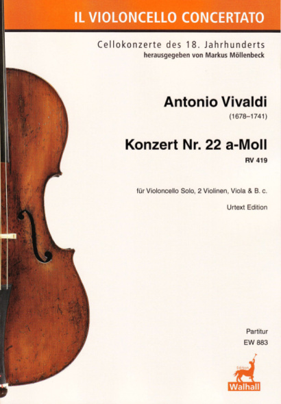 Vivaldi, Antonio (1678–1741):Konzert Nr. 22 a-Moll RV 419