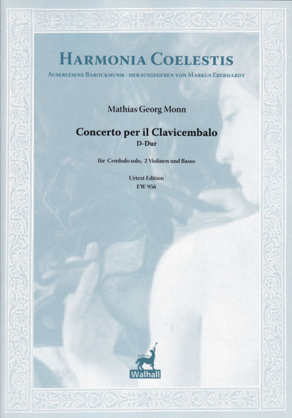 Monn, Mathias Georg (1717–1750): Concerto per Clavicembalo D-Dur– Partitur und Stimmen
