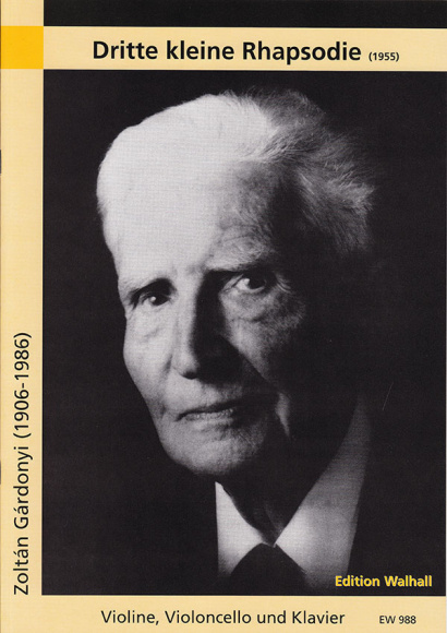 Gárdonyi, Zoltán (1906–1986): Dritte kleine Rhapsodie (1955)