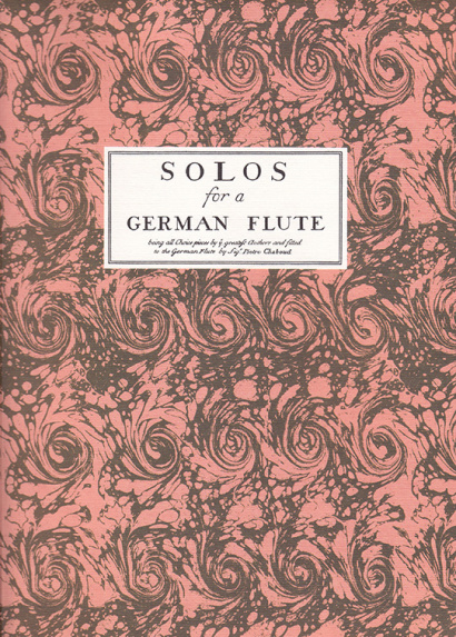 Chaboud / Castrucci op. 1 / Geminiani op. 1: Solos for a German Flute