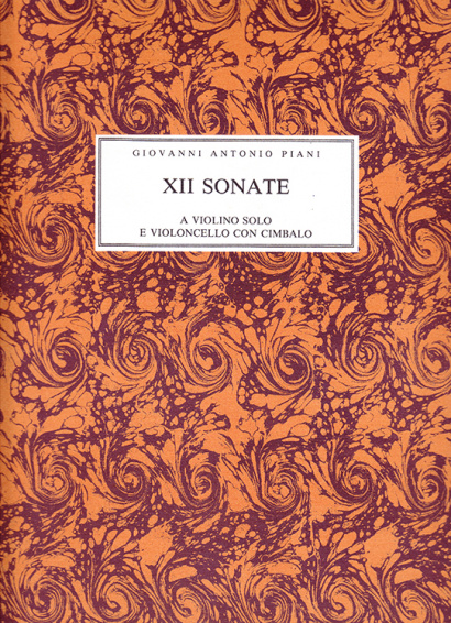 Piani, Giovanni Antonio (1678–c.1757): XII Sonate a due op. 1