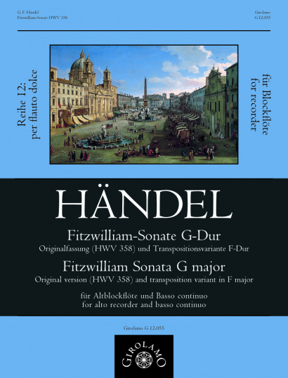 Händel, Georg Fr. (1685–1759): Fitzwilliam Sonate G-Dur HWV 358