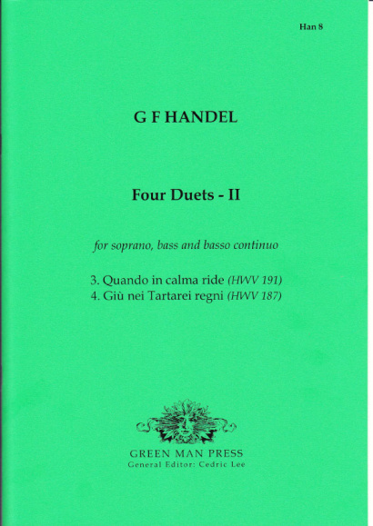 Händel, Georg Friedrich (1685-1759): Vier Duette - I & II- Band I (HWV 187, 191)