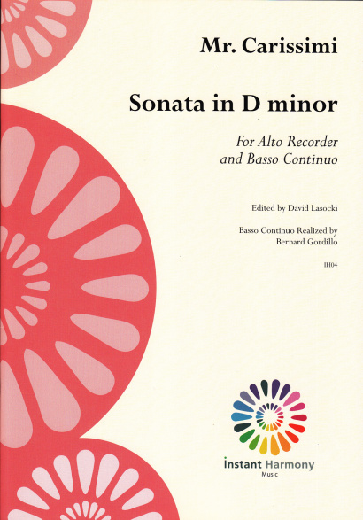 Carissimi, Giacomo ? (1605–1674): Sonate d-Moll