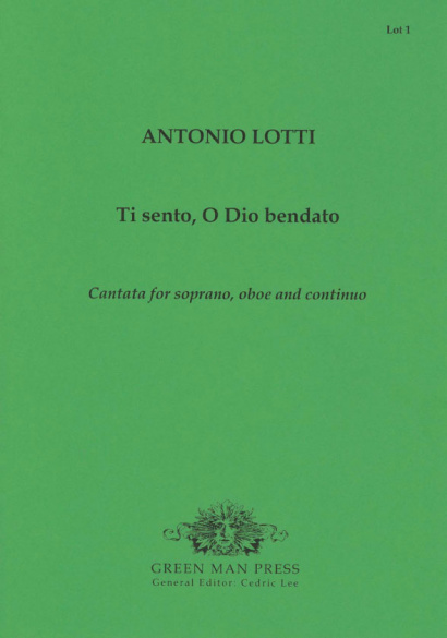 Lotti, Antonio (1666-1740): Ti sento, O Dio bendato