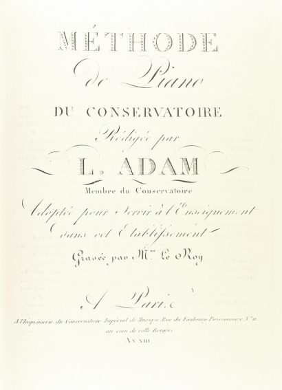 ADAM, Louis (1758–1848): Méthode de piano