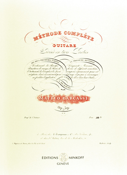 CARCASSI, Matteo (c.1792–c.1853): Méthode complète