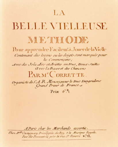 CORRETTE, Michel (1709–1795): La belle vielleuse