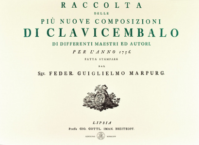 MARPURG (Herausgeber), Friedrich Wilhelm (1718–1795): Raccolta delle piu nuove composizioni