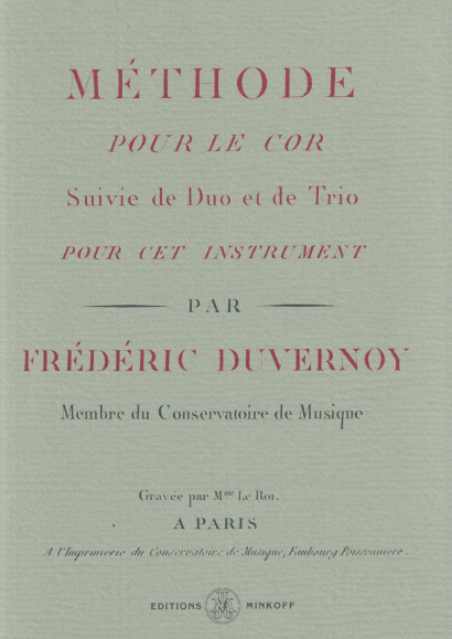 Duvernoy, Frédéric: Méthode pour le Cor