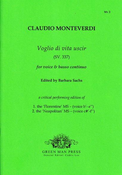 Monteverdi, Claudio (1567–1643): Voglio di vita uscir (SV. 337)