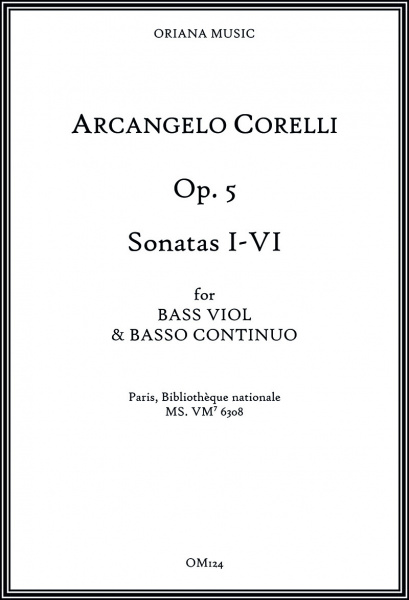 Corelli, Arcangelo (1653–1713):Sonaten op. 5 – Sonaten I–VI