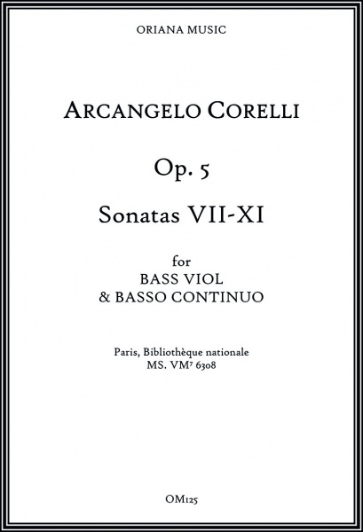 Corelli, Arcangelo (1653–1713):Sonaten op. 5 – Sonaten VII–XI