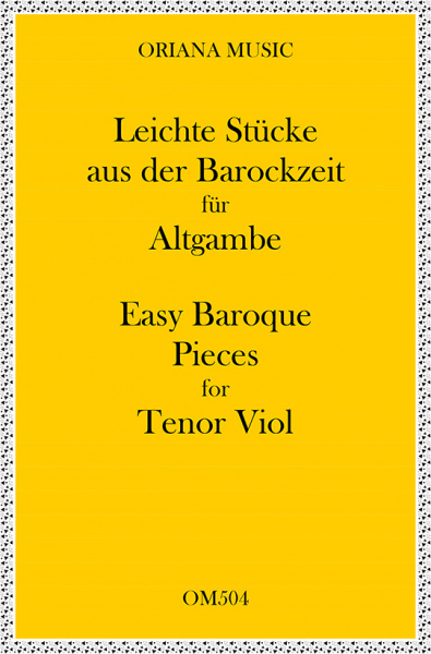 Leichte Stücke aus der Barockzeit für Altgambe(Violinschlüssel)