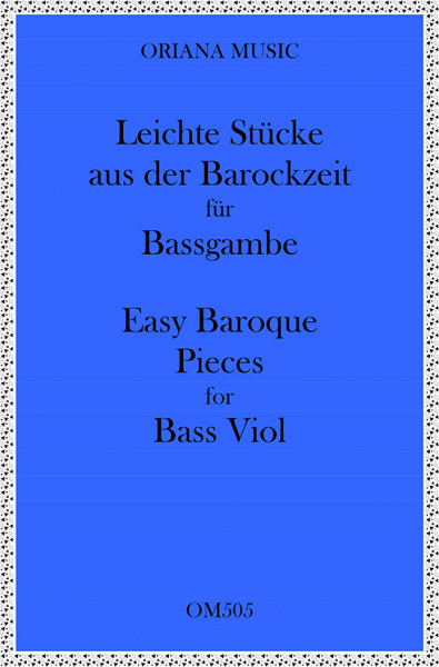Leichte Stücke aus der Barockzeit für Bassgambe