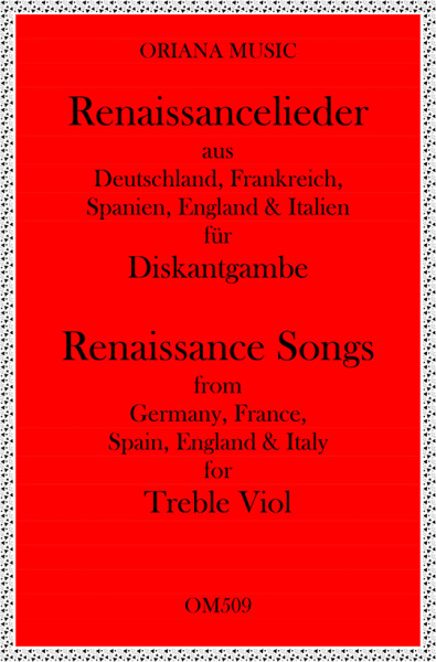Renaissance-Lieder für 2 Diskantgamben (leicht)