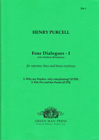 Purcell, Henry (1659-1695): 4 Dialogues- Band I