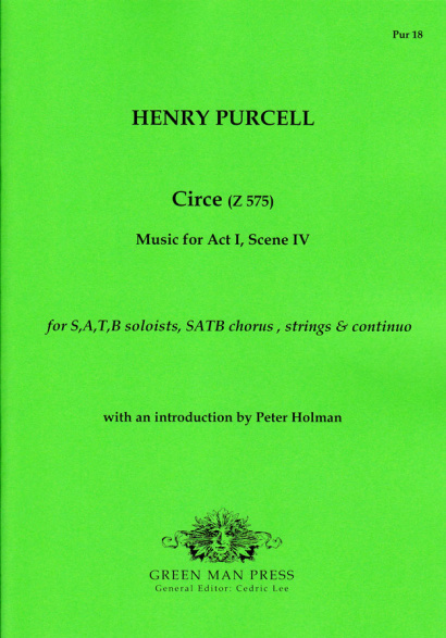 Purcell, Henry (1659–1695): Circe (Z 575)– Partitur & Stimmen