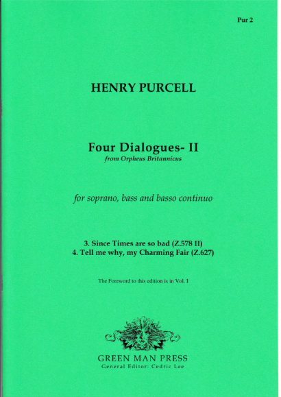 Purcell, Henry (1659-1695): 4 Dialogues- Band II