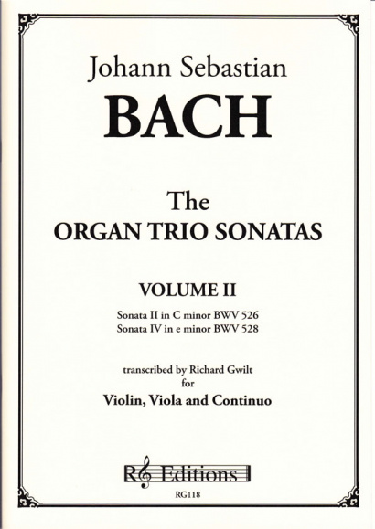 Bach, Johann Sebastian : Organ Trio Sonatas- Band II (Violine & Viola)