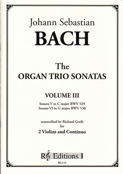 Bach, Johann Sebastian : Organ Trio Sonatas- Band III (2 Violinen)
