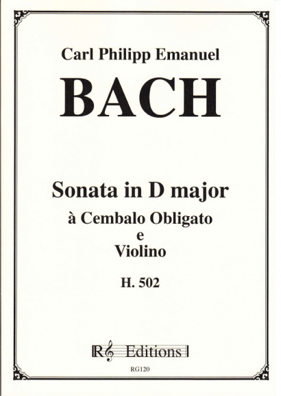 Bach, Carl Philipp Emanuel (1714-1788): Sonate D-Dur, H 502