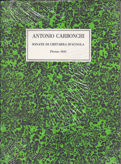 Carbonchi, Antonio (?–1640): Sonate di Chitarra Spagnola