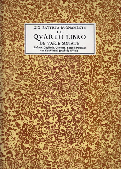 Buonamente, G. B. (15??–1642): Il Quarto libro de varie Sonate