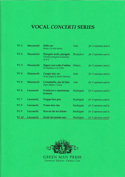 Luzzaschi, Luzzasco (1545-1607): Occhi del pianto mio