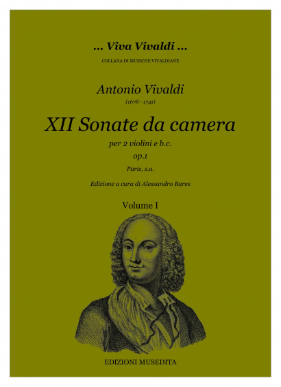 Vivaldi, Antonio (1678–1741):XII Sonate da camera op. 1