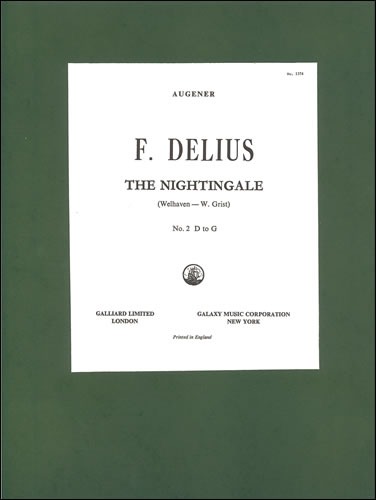 Delius, Frederick - The Nightingale ('Sing! Sing!') (D - G)