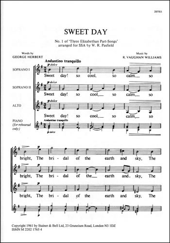 Vaughan Williams, Ralph - A Sweet Day