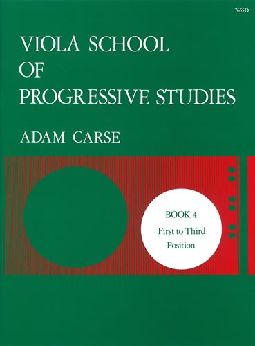 Carse, Adam - Viola School of Progressive Studies. Book 4