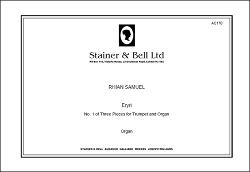 Samuel, Rhian - Eryri (No 1 of Three Pieces for Trumpet & Organ)