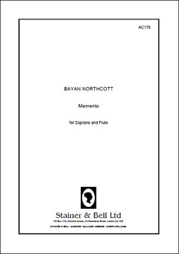 Northcott, Bayan - Memento for Soprano and Flute (C sharp - G)
