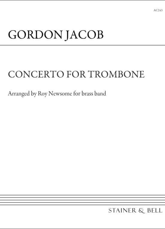 Jacob, Gordon - Concerto for Trombone arr Brass Band. Sc/Pts