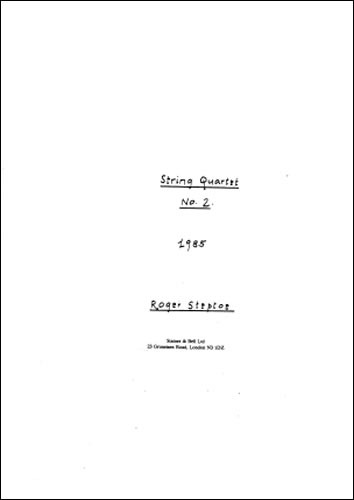 Steptoe, Roger - String Quartet No. 2
