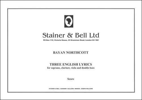 Northcott, Bayan - Three English Lyrics