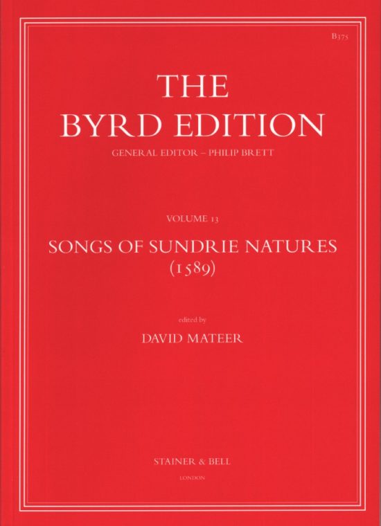 Byrd, William - Songs of Sundrie Natures (1589)