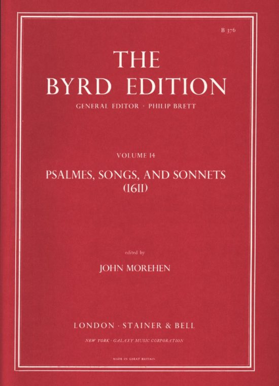 Byrd, William - Psalmes, Songs, and Sonnets