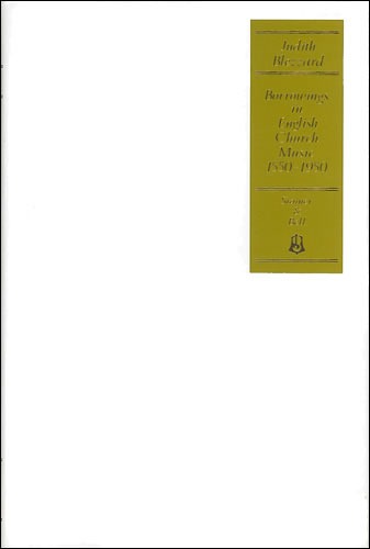 Blezzard, Judith - Borrowings in English Church Music 1550-1950