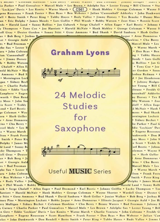 Lyons, Graham - Twenty-Four Melodic Studies for Saxophone
